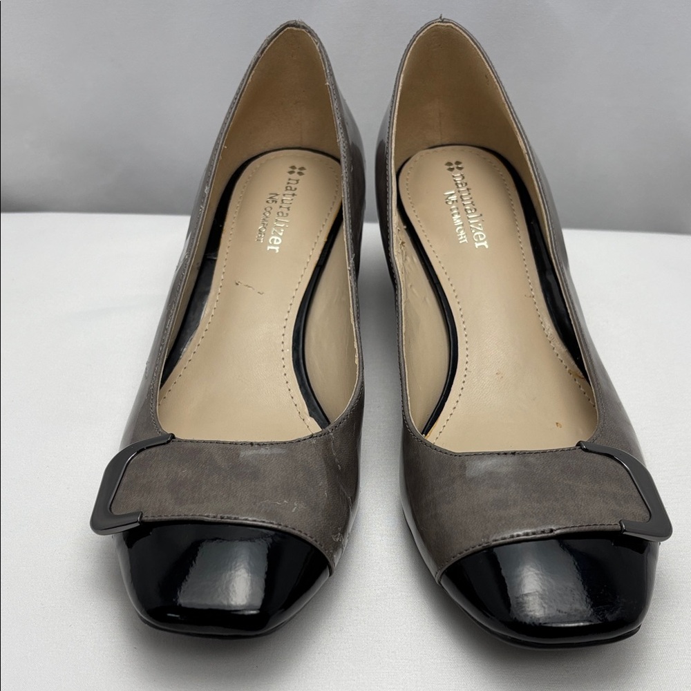 Naturalizer Women's Sz8.5 Black and Gray Flats #0246